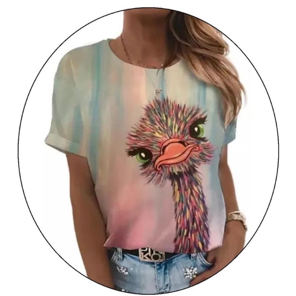 Very cute ostrich tees